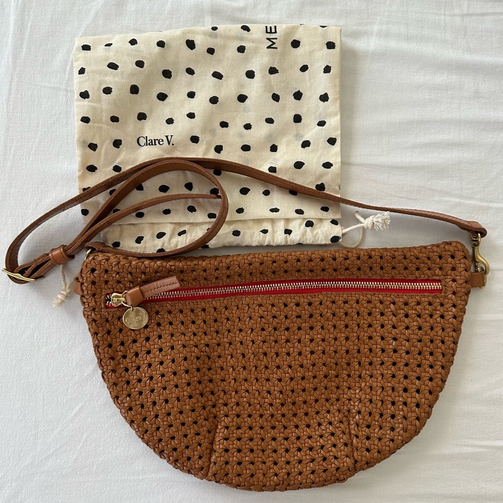 Clare V. Grande Rattan Fanny